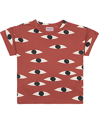 Bobo Choses Eyes all over T-shirt - Coconut shell - 100% organic cotton T-Shirts And Vests