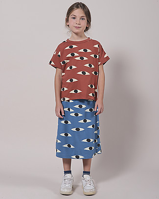 Bobo Choses Eyes all over T-shirt - Coconut shell - 100% organic cotton T-Shirts And Vests