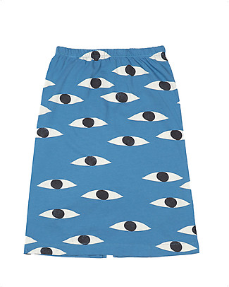 Bobo Choses Eyes Jersey Midi Skirt - Swedish Bue - 100% organic cotton Skirts