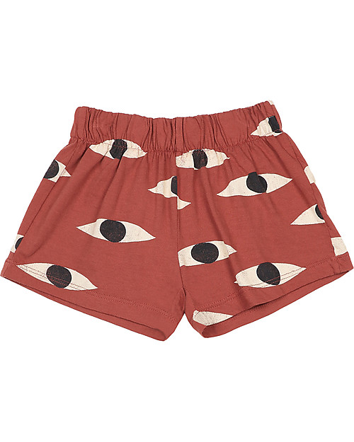 Bobo Choses Eyes Jersey Shorts - Coconut shell - 100% organic cotton Shorts