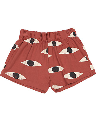 Bobo Choses Eyes Jersey Shorts - Coconut shell - 100% organic cotton Shorts