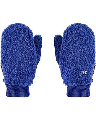 Bobo Choses Faux Fur Gloves - Blue - Cotton Gloves