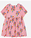 Bobo Choses Fireworks All Over Flounce Sleeves Woven Dress - Pink - Linen and Viscose Dresses_