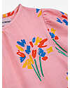 Bobo Choses Fireworks All Over Flounce Sleeves Woven Dress - Pink - Linen and Viscose Dresses_