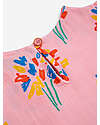 Bobo Choses Fireworks All Over Flounce Sleeves Woven Dress - Pink - Linen and Viscose Dresses_