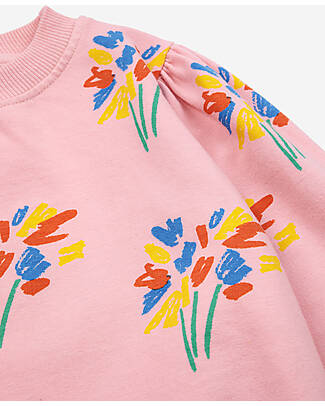 Bobo Choses Fireworks All Over Sweatshirt - Pink - Organic Cotton Sweatshirts
