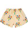 Bobo Choses Fireworks All Over Woven Shorts - Light Yellow - Linen and Viscose Shorts