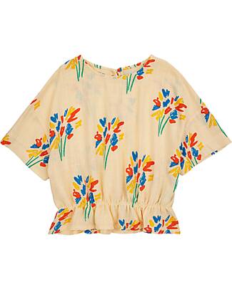 Bobo Choses Fireworks All Over Woven Top - Light Yellow T-shirts