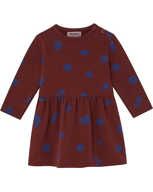 Bobo Choses Fleece Dress, All Over Stuff - Organic Cotton Dresses_