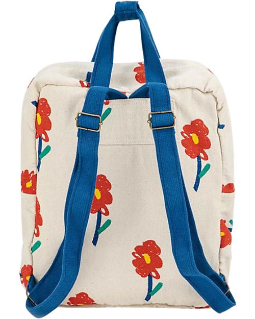 Bobo Choses Flower School Bag  - 23 x 27 x 10 cm - 100% Organic Cotton Backpack