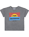 Bobo Choses For President T-shirt - December sky - 100% organic cotton T-shirts