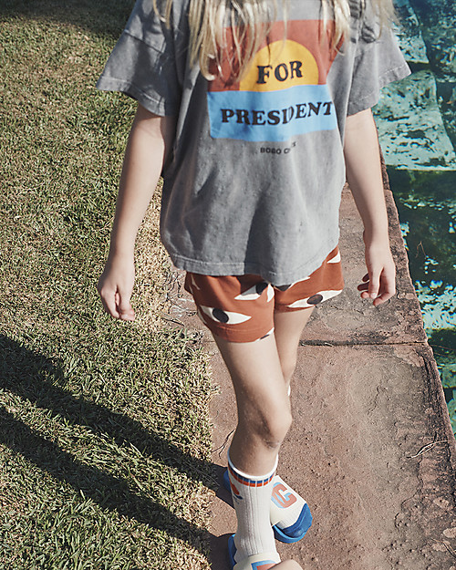 Bobo Choses For President T-shirt - December sky - 100% organic cotton T-shirts