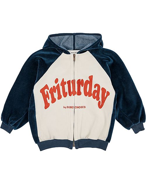 Bobo Choses Friturday Hooded Sweatshirt - Beige - Organic Cotton Sweatshirts