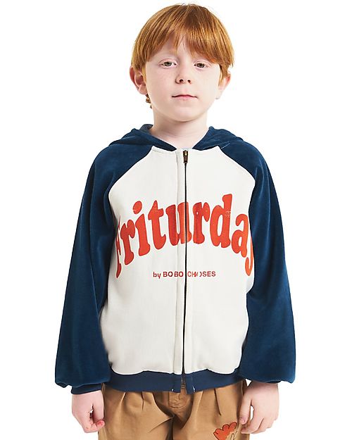 Bobo Choses Friturday Hooded Sweatshirt - Beige - Organic Cotton Sweatshirts