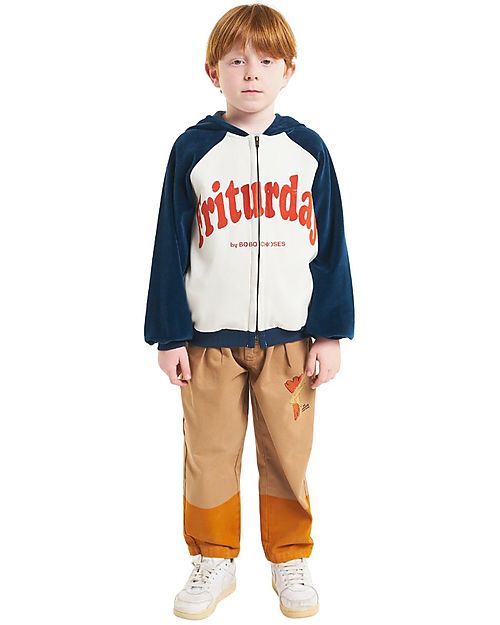 Bobo Choses Friturday Hooded Sweatshirt - Beige - Organic Cotton Sweatshirts