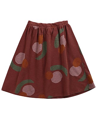 Bobo Choses Fruits All Over midi skirt - Tandori spice - 100% Organic cotton Skirts