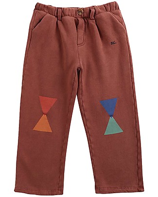 Bobo Choses Geometric fleece pants - Tandori spice - Organic cotton Trousers