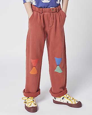 Bobo Choses Geometric fleece pants - Tandori spice - Organic cotton Trousers