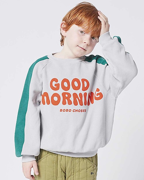 Bobo Choses Good Morning sweatshirt - Gray violet - 100% Organic cotton Sweatshirts