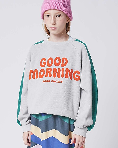 Bobo Choses Good Morning sweatshirt - Gray violet - 100% Organic cotton Sweatshirts