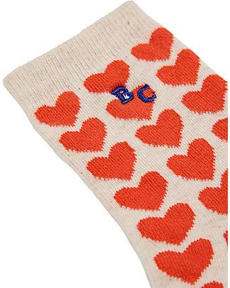 Bobo Choses Heart Short Socks - Red - Cotton Socks