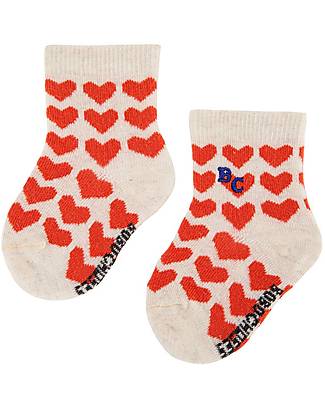 Bobo Choses Hearts all Over Cotton Baby Socks - Red Socks