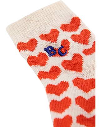 Bobo Choses Hearts all Over Cotton Baby Socks - Red Socks
