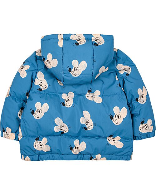 Bobo Choses Hooded Anorak - Mouse All Over - 100% Recycled Polyamide Down Jacket