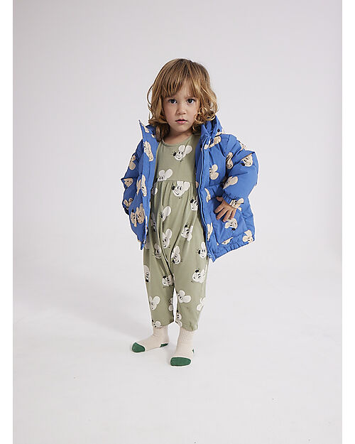 Bobo Choses Hooded Anorak - Mouse All Over - 100% Recycled Polyamide Down Jacket