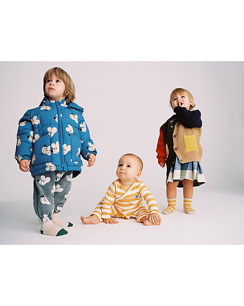 Bobo Choses Hooded Anorak - Mouse All Over - 100% Recycled Polyamide Down Jacket