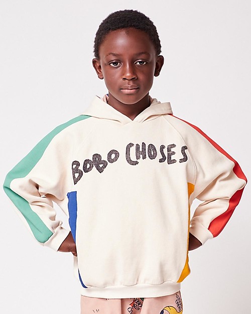 Bobo Choses Hoodie Color Block 100 BCI Cotton unisex bambini