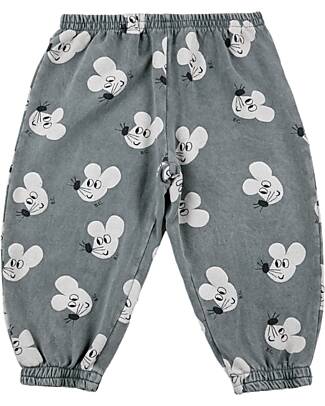Bobo Choses Jogging Pants - Baby Mouse all Over - Organic Cotton Fleece
Trousers