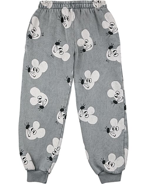 Bobo Choses Jogging Pants - Mouse all Over - 100% Organic Cotton Trousers