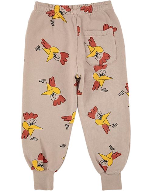 Bobo Choses Jogging Pants - Mr. O'Clock - Light Brown - 100% Organic Cotton Trousers