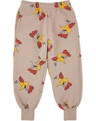 Bobo Choses Jogging Pants - Mr. O'Clock - Light Brown - 100% Organic Cotton Trousers