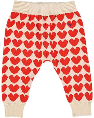 Bobo Choses Knit Trousers - Hearts - Beige Trousers