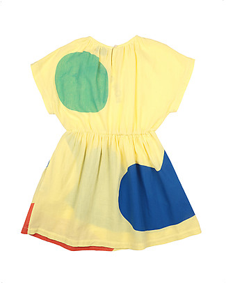 Bobo Choses Landscape woven dress - custard - 100% organic cotton Dresses