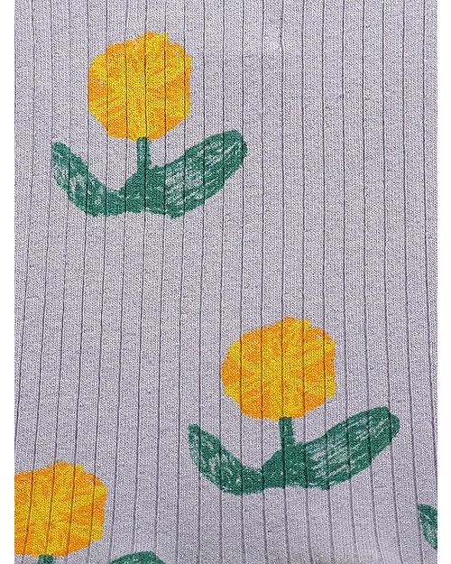 Bobo Choses Lavender Tank Top with Volant - Wallflowers All Over - 100% Organic Cotton Tank Tops