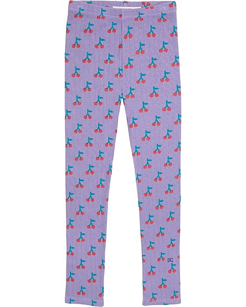 Bobo Choses Leggings - Cherry - Lavender - 100% Organic Cotton Leggings