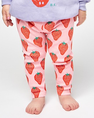 Bobo Choses Leggings - Strawberry All Over - Organic Cotton Leggings