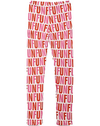 Bobo Choses Leggings with Print - Antique White - Fun - Organic Cotton Leggings
