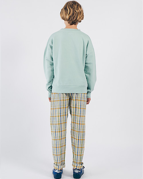 Bobo Choses Leopard Sweatshirt - Frosty Green - 100% Organic Cotton Sweatshirts