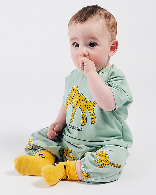 Bobo Choses Leopard T-shirt - Frosty Green - 100% Organic Cotton T-shirts