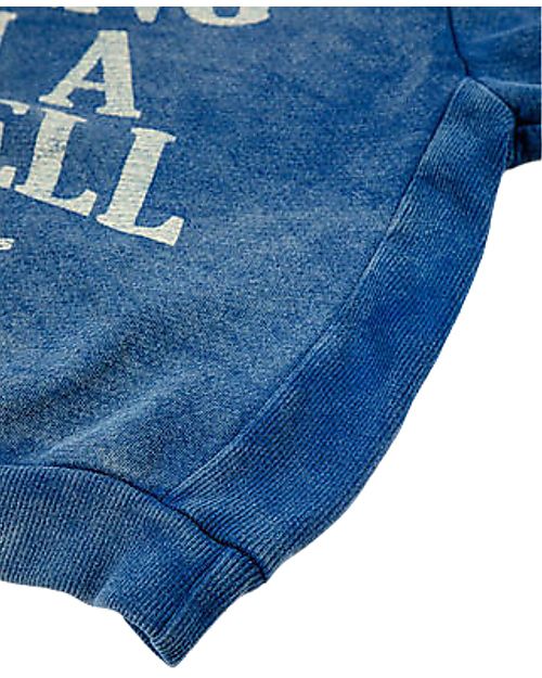 Bobo Choses Living In A Shell Hoodie - Blue - Organic Cotton Sweatshirts