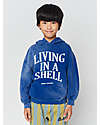 Bobo Choses Living In A Shell Hoodie - Blue - Organic Cotton Sweatshirts