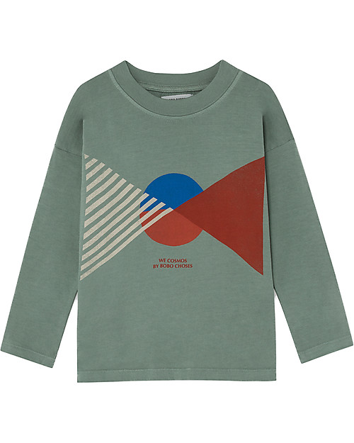 Bobo Choses Long Sleeve T-shirt, Flag - 100% Organic Cotton Long Sleeves Tops
