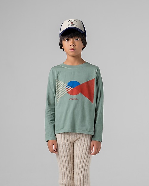 Bobo Choses Long Sleeve T-shirt, Flag - 100% Organic Cotton Long Sleeves Tops