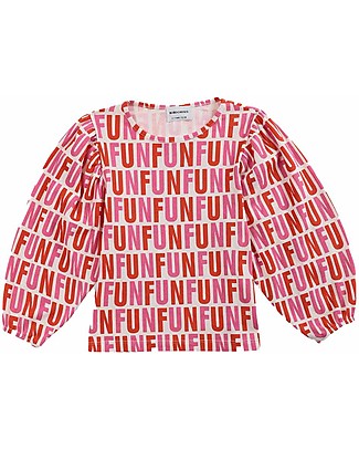Bobo Choses Long Sleeve T-shirt with Print - Antique White - Fun - Organic Cotton T-shirts