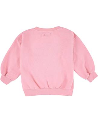 Bobo Choses Long-sleeved Hooded Sweatshirt - Jumping Hare - Salmon Pink - 100% Organic Cotton Sweatshirts