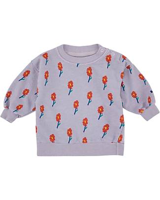 Bobo Choses Long-sleeved Sweatshirt - Flowers - Lavander Sweatshirts